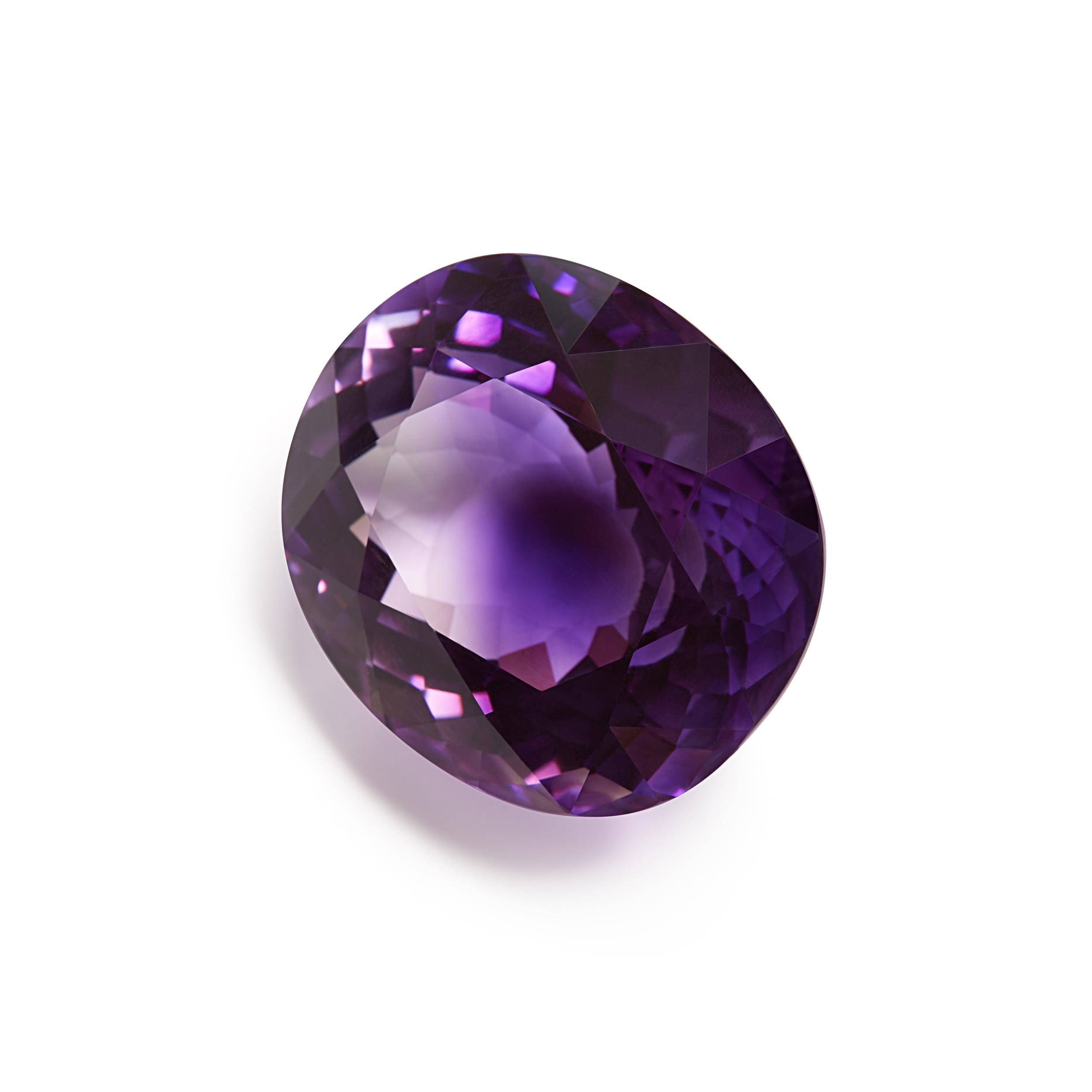 Đá Amethyst, chưa xử lý nhiệt, trọng lượng 93.80ct